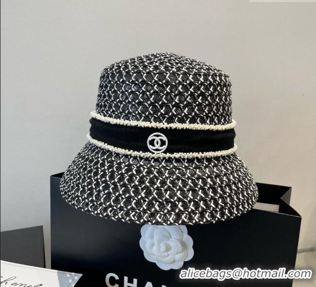 Buy Inexpensive Chanel Mesh Bucket Hat 0617 Black/White 2025