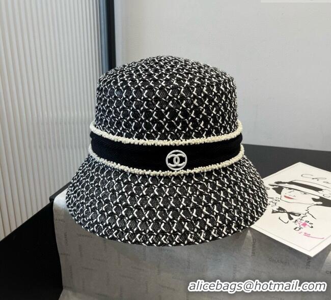 Buy Inexpensive Chanel Mesh Bucket Hat 0617 Black/White 2025