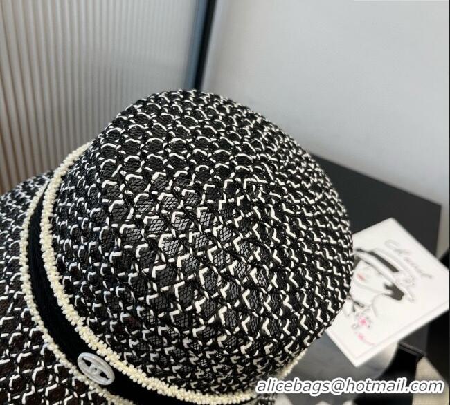 Buy Inexpensive Chanel Mesh Bucket Hat 0617 Black/White 2025