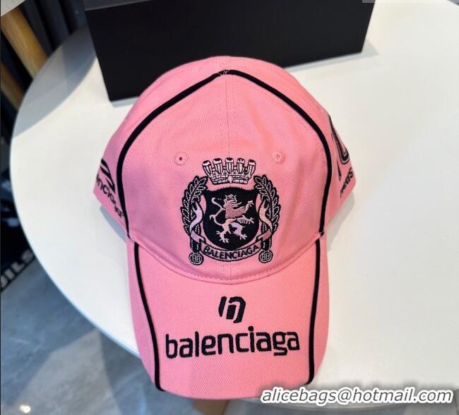 Buy Fashionable Balenciaga Canvas Baseball Hat 0617 Light Pink 2025
