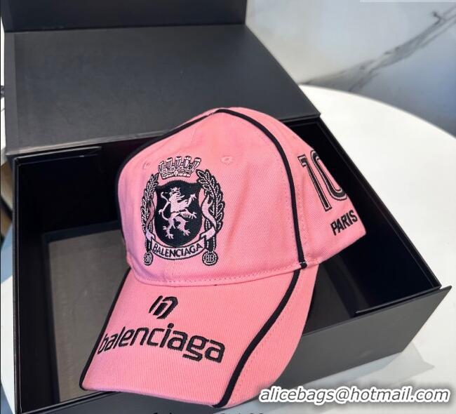 Buy Fashionable Balenciaga Canvas Baseball Hat 0617 Light Pink 2025