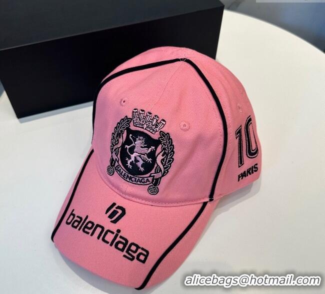 Buy Fashionable Balenciaga Canvas Baseball Hat 0617 Light Pink 2025