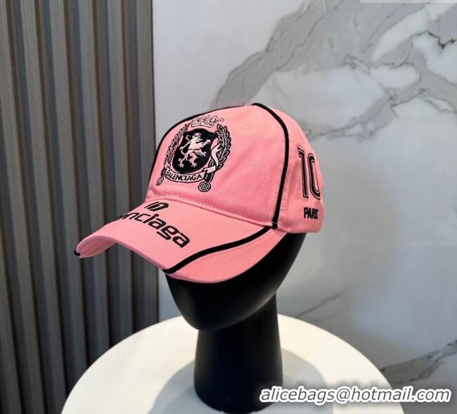 Buy Fashionable Balenciaga Canvas Baseball Hat 0617 Light Pink 2025