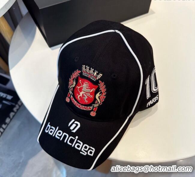 Famous Brand Balenciaga Canvas Baseball Hat 0617 Black 2025