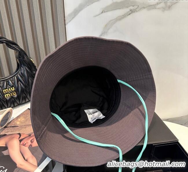 Trendy Design Miu Miu Canvas Bucket Hat 0617 Grey 2025