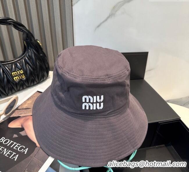 Trendy Design Miu Miu Canvas Bucket Hat 0617 Grey 2025