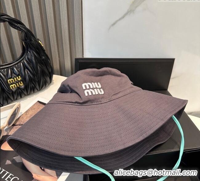Trendy Design Miu Miu Canvas Bucket Hat 0617 Grey 2025