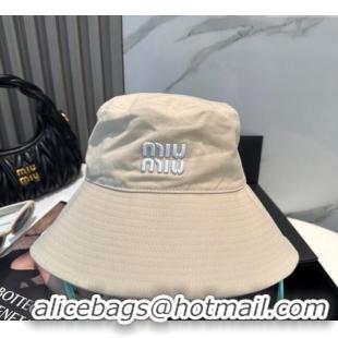 Unique Grade Miu Miu Canvas Bucket Hat 0617 White 2025