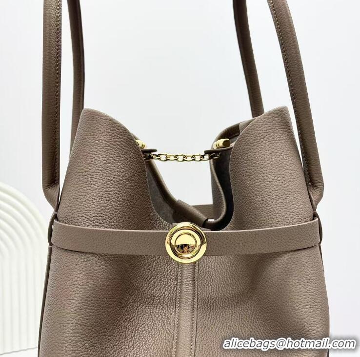 Best Price Loro Piana Ghiera Large Leather Shopper Top Handles Bag L5039