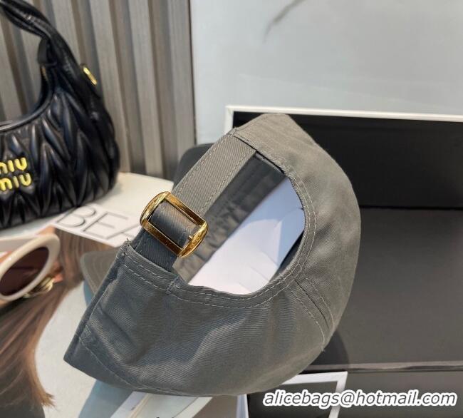 Good Taste Celine Canvas Baseball Hat Triomphe 0617 Grey/White 2025