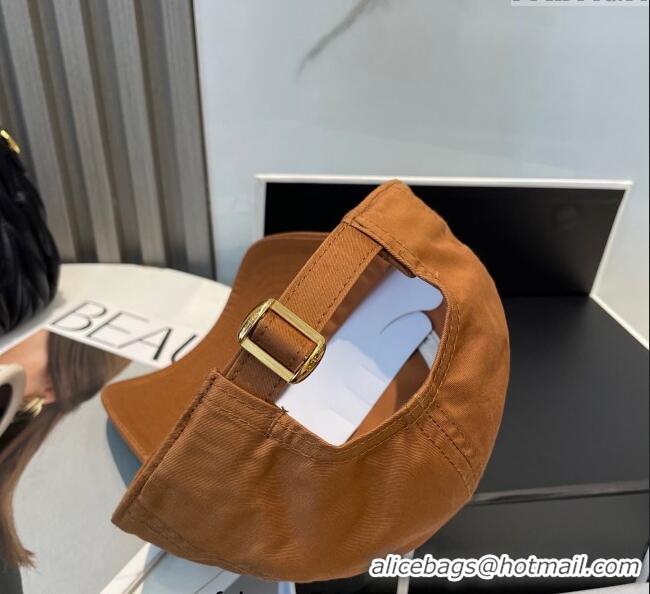 Top Design Celine Canvas Baseball Hat with C 0617 Brown 2025