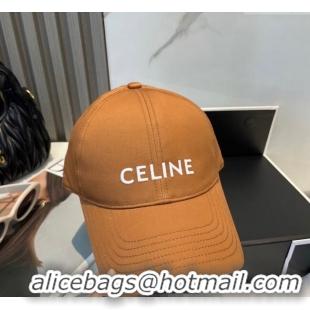 Buy Cheapest Celine Canvas Baseball Hat with CELINE 0617 Brown 2025