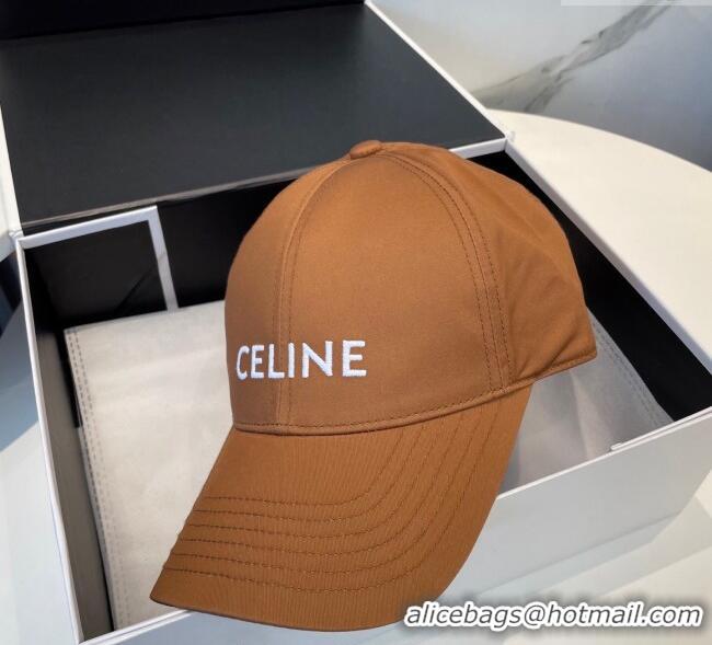 Buy Cheapest Celine Canvas Baseball Hat with CELINE 0617 Brown 2025