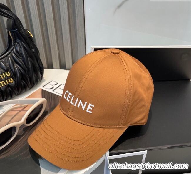 Buy Cheapest Celine Canvas Baseball Hat with CELINE 0617 Brown 2025