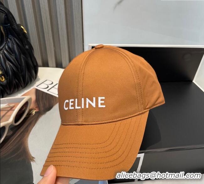 Buy Cheapest Celine Canvas Baseball Hat with CELINE 0617 Brown 2025
