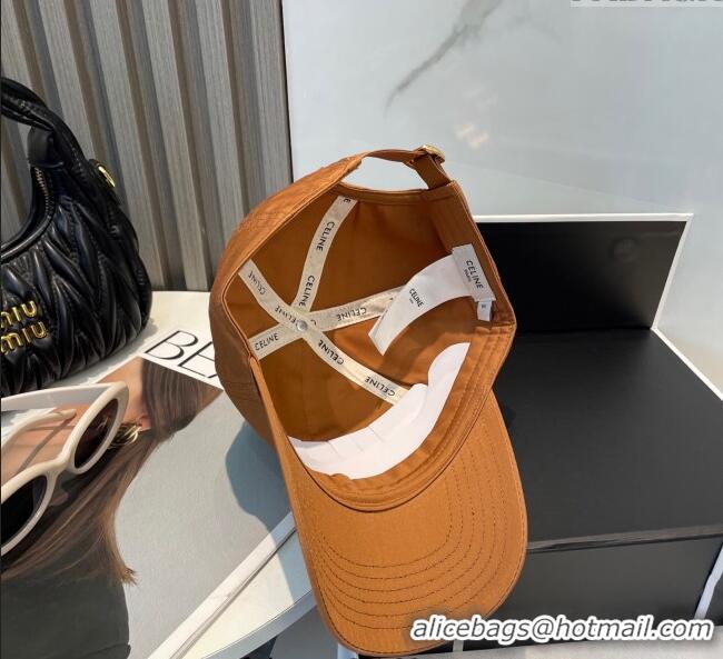 Buy Cheapest Celine Canvas Baseball Hat with CELINE 0617 Brown 2025