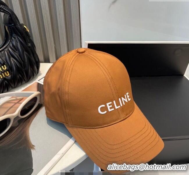 Buy Cheapest Celine Canvas Baseball Hat with CELINE 0617 Brown 2025