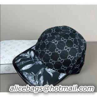 Good Looking Gucci Shiny Baseball Hat with Print 0617 Black 2025