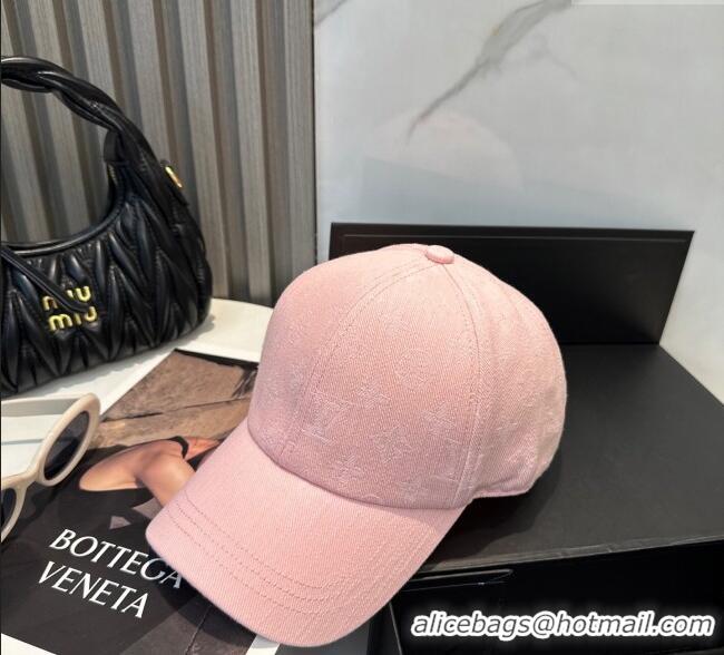 Cheapest Louis Vuitton Denim Baseball Hat 0617 Pink 2025