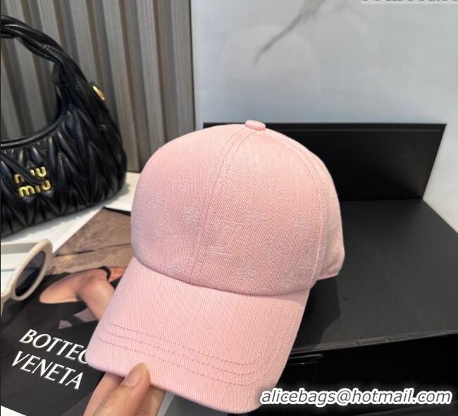 Cheapest Louis Vuitton Denim Baseball Hat 0617 Pink 2025