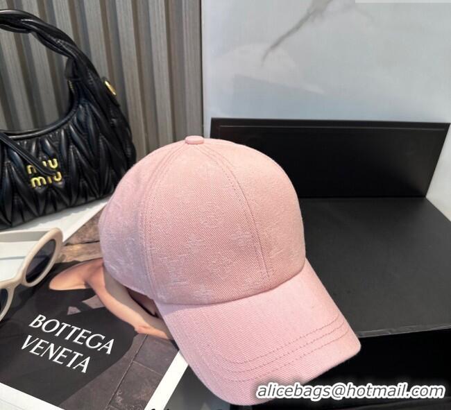 Cheapest Louis Vuitton Denim Baseball Hat 0617 Pink 2025
