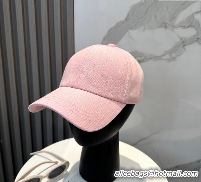 Cheapest Louis Vuitton Denim Baseball Hat 0617 Pink 2025