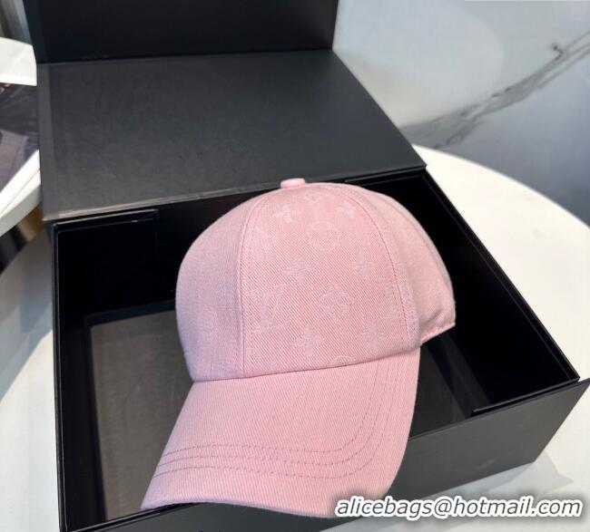 Cheapest Louis Vuitton Denim Baseball Hat 0617 Pink 2025