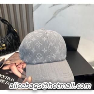 Famous Brand Louis Vuitton Denim Baseball Hat 0617 Grey 2025
