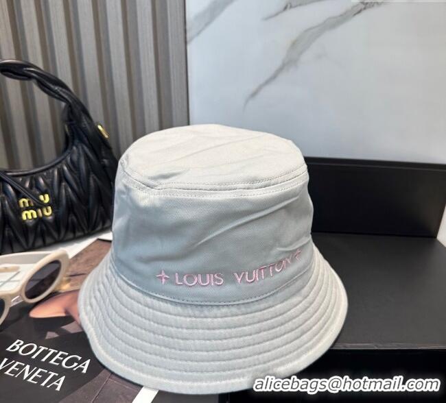 Luxury Cheap Louis Vuitton Denim Bucket Hat 0617 Pink 2025