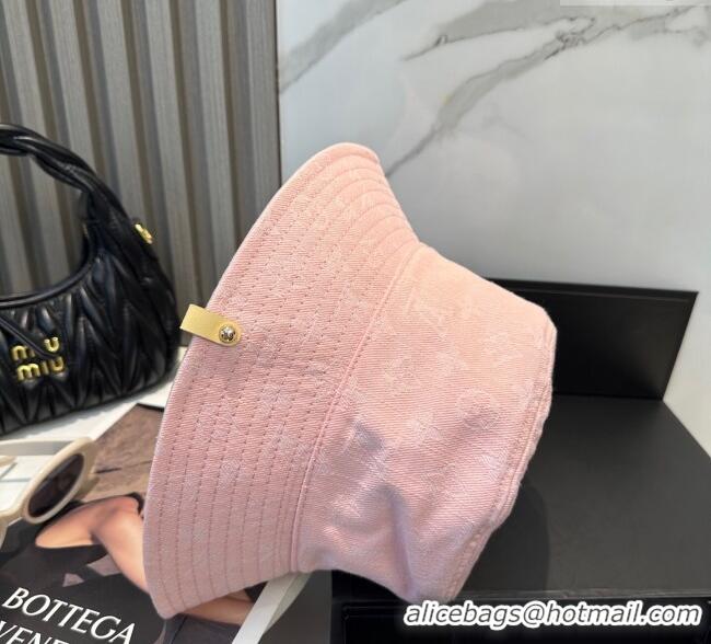 Luxury Cheap Louis Vuitton Denim Bucket Hat 0617 Pink 2025