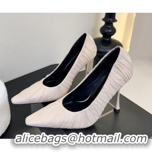 Purchase Saint Laurent Mesh Covered High Heel Pumps 11cm Light Nude 0424024