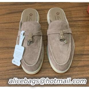 Famous Brand Loro Piana Charms Walk Babouche Loafer in Suede LP060509 Camel 2025