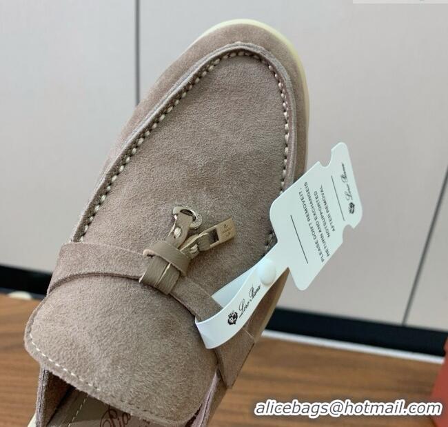 Famous Brand Loro Piana Charms Walk Babouche Loafer in Suede LP060509 Camel 2025