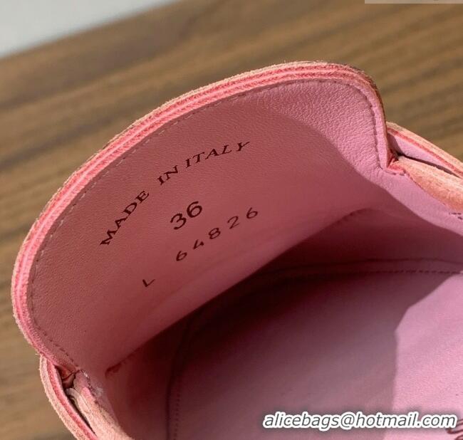 ​Pretty Style Loro Piana Charms Walk Babouche Loafer in Suede LP060518 Pink 2025