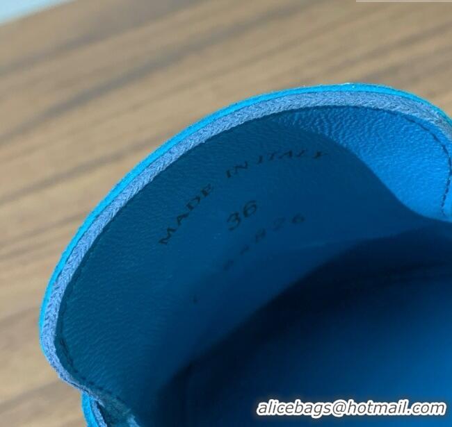 ​Best Price Loro Piana Charms Walk Babouche Loafer in Suede LP060520 Sapphire Blue 2025