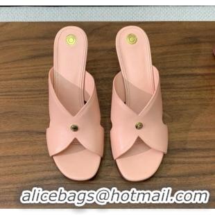 ​Top Grade Loro Piana Vera Sandal in Calfskin 8cm Heel LP060527 Pink 2025