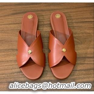 Classic Specials Loro Piana Vera Flat Sandal in Calfskin LP060529 Vinegar 2025