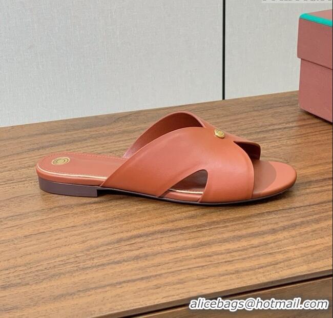 Classic Specials Loro Piana Vera Flat Sandal in Calfskin LP060529 Vinegar 2025