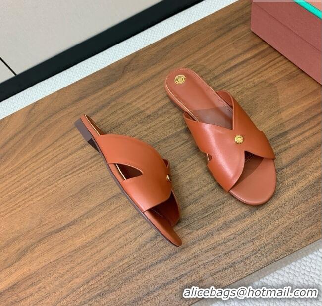 Classic Specials Loro Piana Vera Flat Sandal in Calfskin LP060529 Vinegar 2025