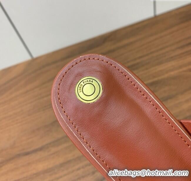 Classic Specials Loro Piana Vera Flat Sandal in Calfskin LP060529 Vinegar 2025