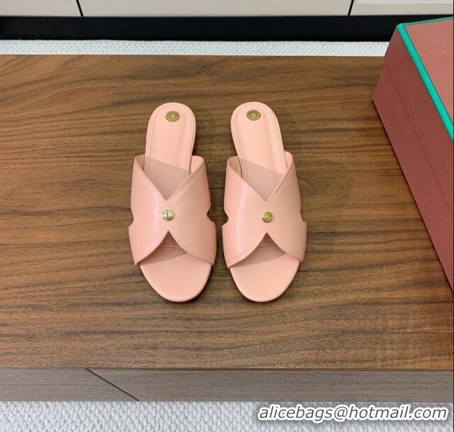 ​Top Grade Loro Piana Vera Flat Sandal in Calfskin LP060530 Pink 2025