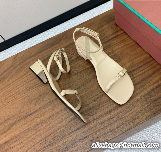 Luxury Classic Loro Piana Lambskin Sandal in LP6602 Beige 2025