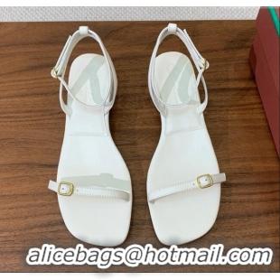 Particularly Recommended Loro Piana Lambskin Sandal in LP6604 White 2025