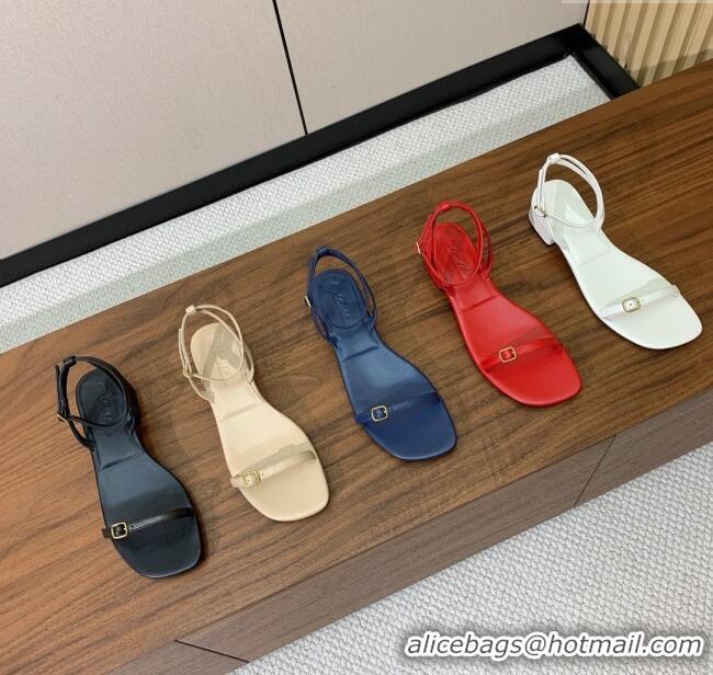 Particularly Recommended Loro Piana Lambskin Sandal in LP6604 White 2025