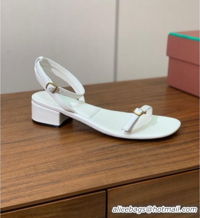 Particularly Recommended Loro Piana Lambskin Sandal in LP6604 White 2025
