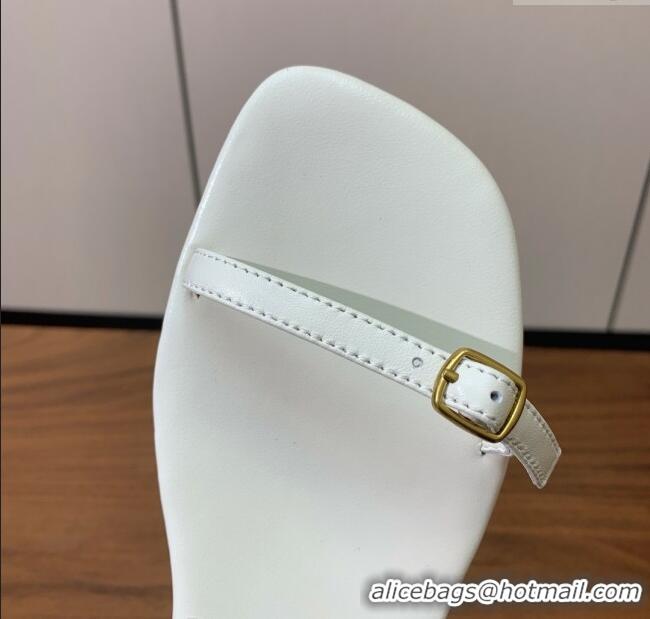 Particularly Recommended Loro Piana Lambskin Sandal in LP6604 White 2025