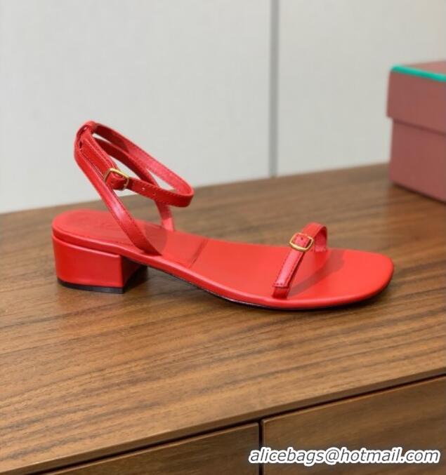 ​Low Cost Loro Piana Lambskin Sandal in LP6606 Red 2025