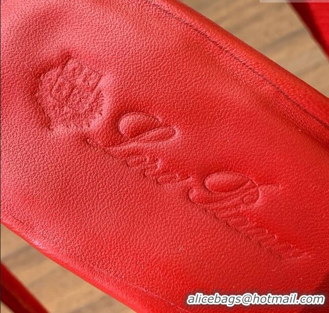 ​Low Cost Loro Piana Lambskin Sandal in LP6606 Red 2025