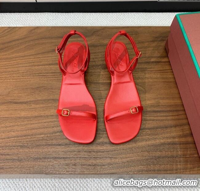 ​Low Cost Loro Piana Lambskin Sandal in LP6606 Red 2025