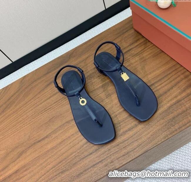 Spot Bulk Loro Piana Mindil Infra Sandal in Lambskin LP6609 Blue 2025